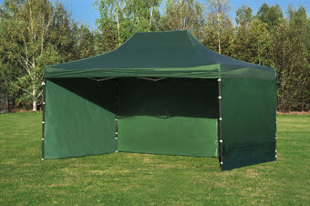 Nůžkový zahradní altán party stan 3x4,5m ZELENÝ - 3