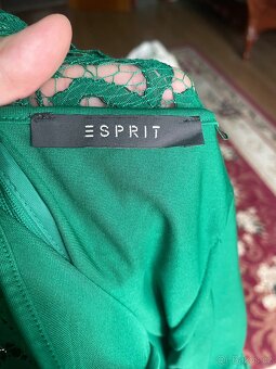 Krásné, nové, sytě zelené šaty zn. Esprit, vel. 38 - 3