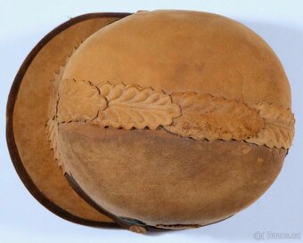 Starožitný klobouček myslivecký kožený - 3