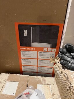 Vanová zástěna Aurlane Silver Klasik - 3