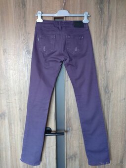 Fialové kalhoty značka Terranova - 3