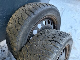 Plechové disky 16” 5x100 + zimni pneu - 3