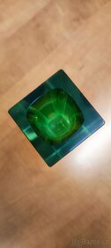 váza EXBOR - výška 20,5 cm - zelené jádro - 3