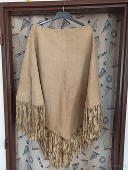 Dámské kožené pončo Ralph Lauren - 3