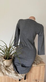 Dámské šedé jednoduché šaty Opus 34/38 - 3