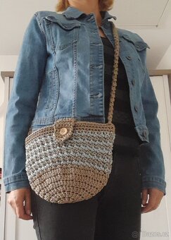 Háčkovaná crossbody kabelka - 3