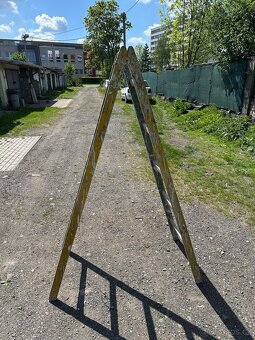 Dřevěný žebřík malířský 180cm rozkládací - 3