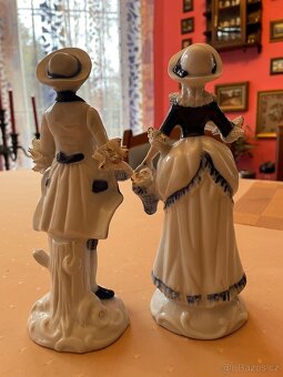 Nádherné porcelánové sošky, 20cm - 3
