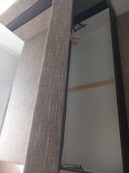 Hnědošedivá postel 160cm - 3
