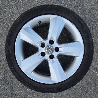 Alu kola Opel 7Jx17 ET35 5x110, letní Barum 225/45R17 - 3
