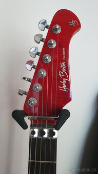 Zánovní elektrická kytara HB Fusion-III FR + snímače EMG - 3