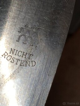 Příbory vidličky a nože postříbřené... puncované 12 x 12 - 3