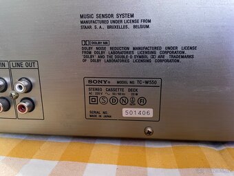 Kazetový deck Sony - 3