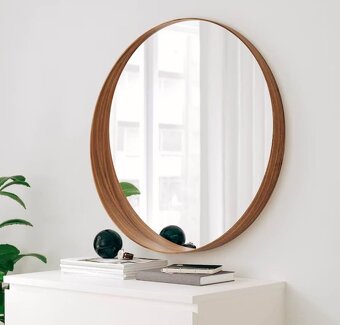 NOVÉ Velké zrcadlo IKEA STOCKHOLM - ořech 80cm - 3