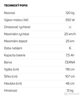 Elektrokolobežka Sencor - 3