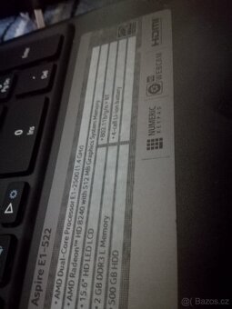 Dvoujjadrový notebook, Windows 10, 6 GB RAM, 500 GB HDD. - 3