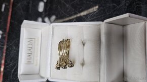 Prodám dámský zlatý prstýnek s kamínky - 3