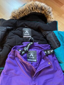 Prodam krasny divci lyzarsky komplet Kamik vel. 152 - 3