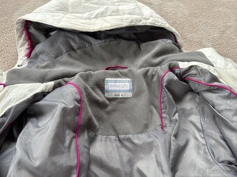 Krásná bílá bunda z husího a prachového peří vel. S - 3