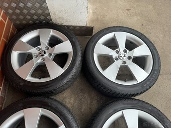 Alu 17" 5x112,škoda DENOM zimní pneu 90% O3 TOP - 3