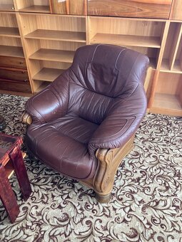 Kožená sedací souprava 3+1+1 - 3