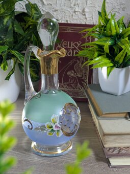 Luxusní  ručně zdobená skleněná likérová sada Bohemia Crysta - 3