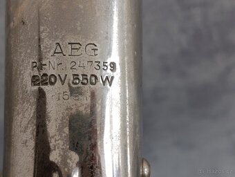 Starý značkový fén AEG - krásný, k dekoraci, do muzea,sbírky - 3