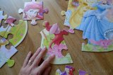 Maxi obří velké puzzle set 2 ks - Mickey Mouse + princezny - 3