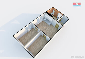 Pronájem bytu 2+1, 51 m², Děčín, ul. Stavební - 3