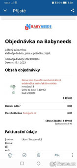 Odsavacka mleka neno uno - 3