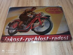 PLECHOVÉ DEKORAČNÍ CEDULE JAWA - 3
