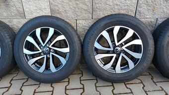 Alu kola originál 5x100 r15 vw Polo letní pneu - 3