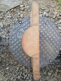 sitko na pasírovanie, bronzové, velmi staré, rozměr 43 cm x - 3