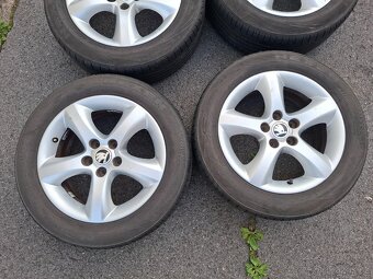Alu kola 15" Skoda Antares 5x100 letni pneu 195/55R15 - 3