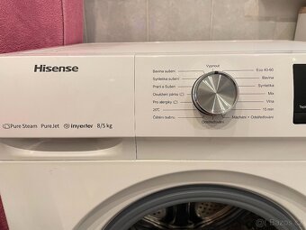 Prodám pračku se sušičkou značky Hisense, model WDQA8014EVJM - 3