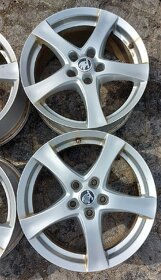 17" SADA ALU DISKŮ 7JX17 ET48 ŠKODA AUDI SEAT VW - 3