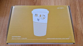 N.O.V.Á. sada dvou porcelánových cestovních hrnků THUN - 3