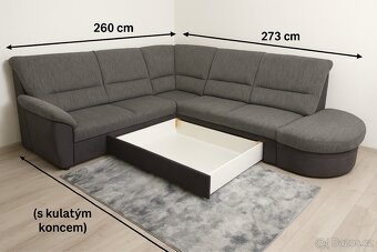 Rozkládací gauč s uloženým prostorem - 3