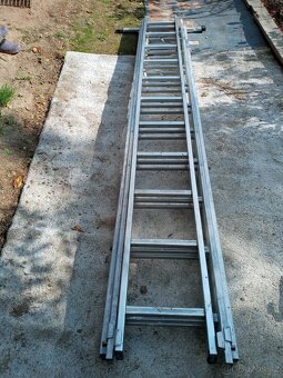 Proteco - Trojdílný hliníkový žebřík 3x11 příček - 3