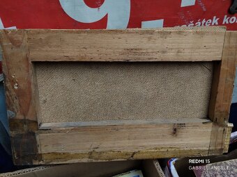 Podzimní Krajinka – Olej/Akryl na Dřevě 18 x 31 cm - 3