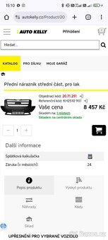 Přední nárazník střední část na Ford Transit - 3