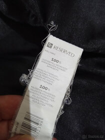 Krásné kožené dámské sako/ bunda Reserved, vel. 36 - 3