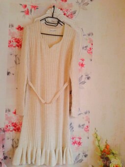 Elegantní pletené šaty 44/46 - 3