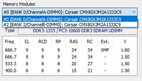 4x4GB DDR3 1333 CL9 1,6V XMP (16GB DDR3 1333) Corsair XMS3 - 3
