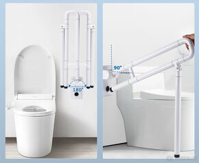 WC madlo skládací 70 cm pro seniory - 3