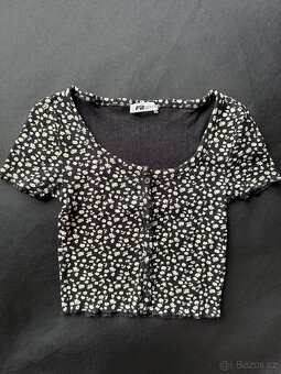 trička s krátkým rukávem, crop topy - 3