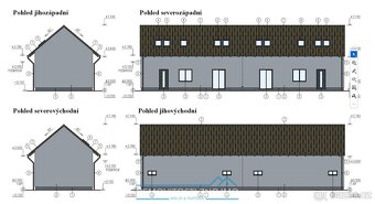 Prodej hrubé stavby rodinného dvojdomu, 2x 4+kk, k.ú. Chvalo - 3