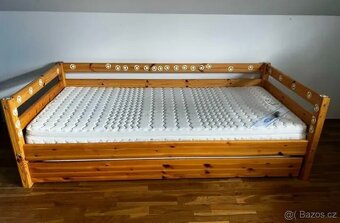 Prodám vysouvací postel + Dvě matrace - 3