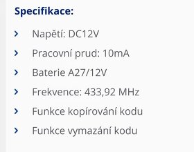 Duplikátor, dálkový ovladač - 3