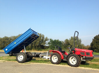 Vlečka za traktor nebo malotraktor, nájazdová brzda - 3 tuny - 3